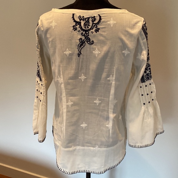 Odd Molly Boho Embroidered Blouse Shirt Long Sleeve size S - Picture 4 of 7